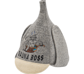Grå hatt ''Sauna Boss'' 3