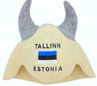 White horned helmet ''Tallinn. Estonia.''