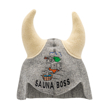 Grå behornad hatt ''Sauna Boss'' 2