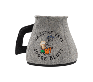 Grey beer jug ''Säästke vett, jooge õlut''