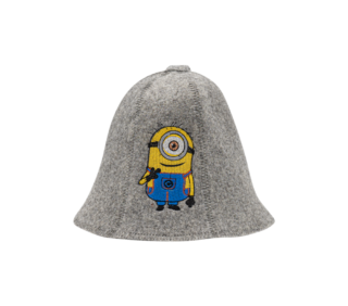 Grå minion hatt för barn