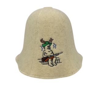 White hunter hat