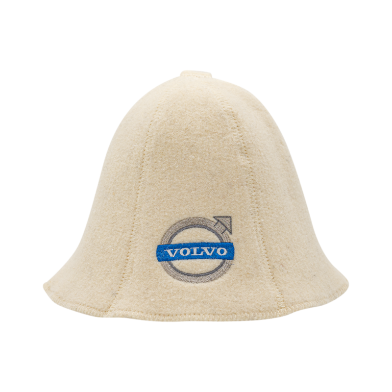 White Volvo hat