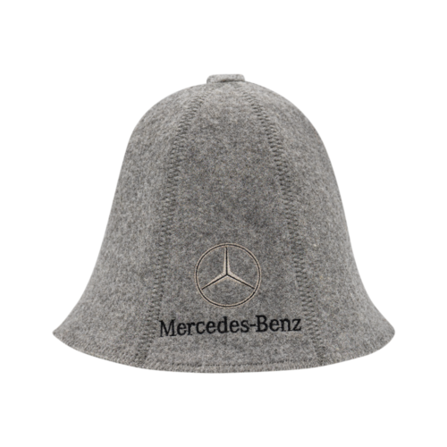 Grey Mercedes-Benzi hat