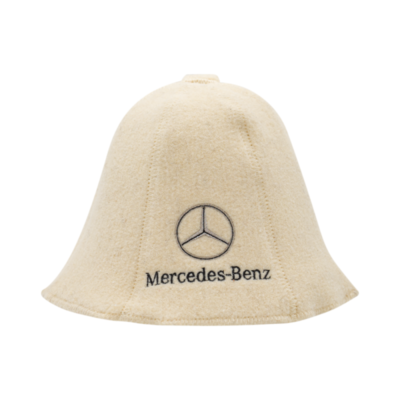 White Mercedes-Benzi hat