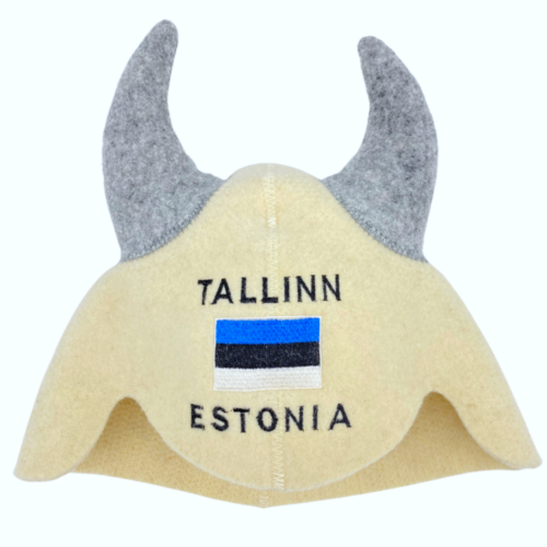 White horned helmet ''Tallinn. Estonia.''