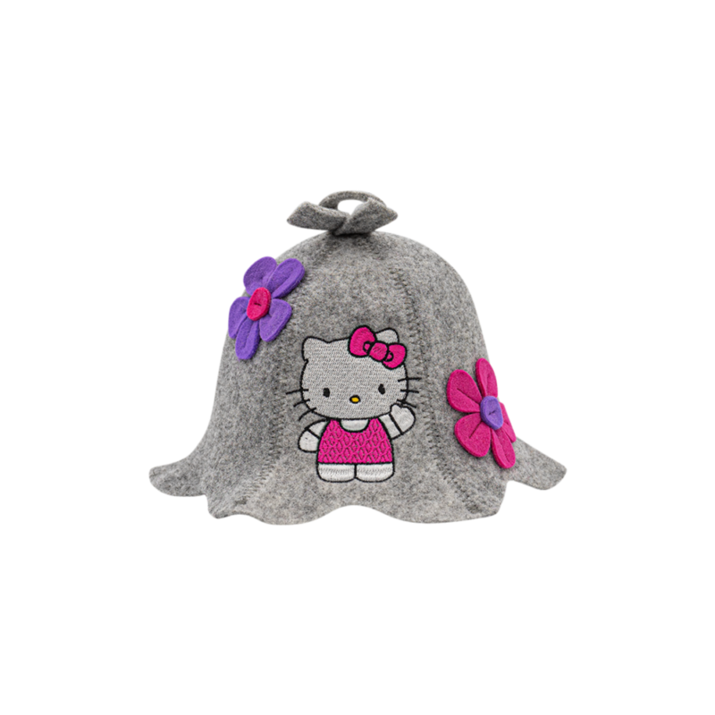 Grey Hello Kitty hat