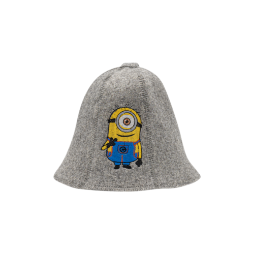 Grå minion hatt för barn