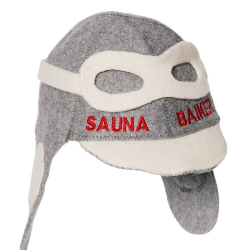 Grey aviator hat ''Sauna Baiker''