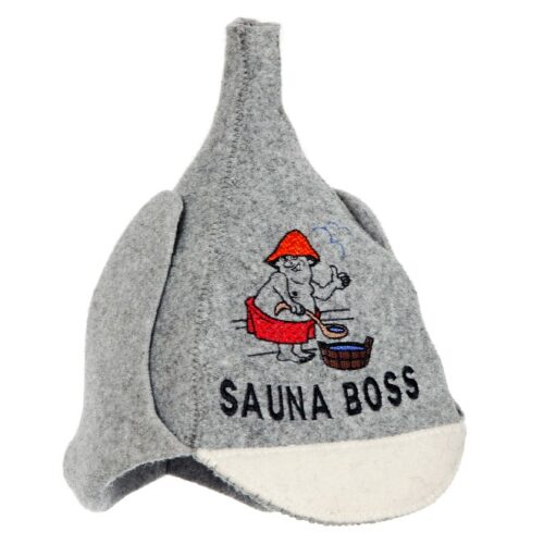 Серая кепка ''Sauna Boss'' 1