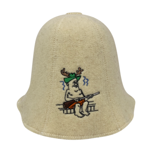 White hunter hat